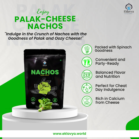 Palak Cheese Nachos